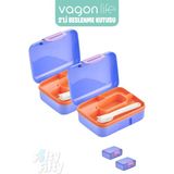 Vagonlife 2’li Beslenme Kutusu ( Seçtiğiniz Renkte 2 Adet Gönderilir ) - 2 Adet Lila