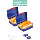 Vagonlife 2’li Beslenme Kutusu ( Seçtiğiniz Renkte 2 Adet Gönderilir ) - 2 Adet Mavi