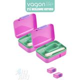 Vagonlife 2’li Beslenme Kutusu ( Seçtiğiniz Renkte 2 Adet Gönderilir ) - 2 Adet Pembe
