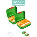 Vagonlife 2’li Beslenme Kutusu ( Seçtiğiniz Renkte 2 Adet Gönderilir ) - 2 Adet Yeşil