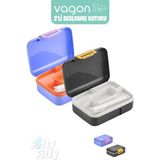 Vagonlife 2’li Beslenme Kutusu ( Seçtiğiniz Renkte 2 Adet Gönderilir ) - Lila-Siyah