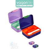 Vagonlife 2’li Beslenme Kutusu ( Seçtiğiniz Renkte 2 Adet Gönderilir ) - Mor-KoyuMavi