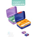 Vagonlife 2’li Beslenme Kutusu ( Seçtiğiniz Renkte 2 Adet Gönderilir ) - Mor-Mavi