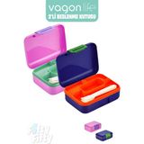 Vagonlife 2’li Beslenme Kutusu ( Seçtiğiniz Renkte 2 Adet Gönderilir ) - Pembe-KoyuMavi