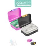 Vagonlife 2’li Beslenme Kutusu ( Seçtiğiniz Renkte 2 Adet Gönderilir ) - Pembe-Siyah