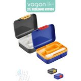 Vagonlife 2’li Beslenme Kutusu ( Seçtiğiniz Renkte 2 Adet Gönderilir ) - Siyah-Mavi