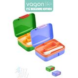 Vagonlife 2’li Beslenme Kutusu ( Seçtiğiniz Renkte 2 Adet Gönderilir ) - Yeşil-Lila