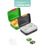 Vagonlife 2’li Beslenme Kutusu ( Seçtiğiniz Renkte 2 Adet Gönderilir ) - Yeşil-Siyah