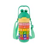 Vagonlife 430 ML Pipetli Çelik Termos Askılı Matematiği Sevdiren Su Matarası -FFVGN30031-430ML Yeşil