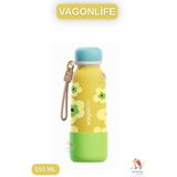 Vagonlife 550ML Bilek Askılı Desenli Paslanmaz Çelik Termos 4 Renk - Sarı