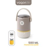 Vagonlife 580 ML 2 Kaseli Sızdırmaz 304 Paslanmaz Çelik Lunch Box Yeni Nesil Sefer Tası Kaşıklı 1267