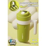 Vagonlife 600 ML LED Sıcaklık Göstergeli Akıllı Çelik Termos Kulplu -Kahve Bardağı-Mug-FFVGN2009