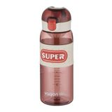 Vagonlife 600 ML Rahat İçim (Pipetsiz) Kulplu Kaydırmaz Gövde Su Matarası -Süzgeçli-FFVGN2024600ML Kırmızı