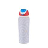 Vagonlife 600ml Pipetli/Pipetsiz Kullanım 6 Saat Sıcak/Soğuk El Askılı Paslanmaz Çelik Termos (Beyaz Halkalar)