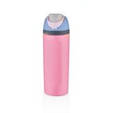 Vagonlife 600ml Pipetli/Pipetsiz Kullanım 6 Saat Sıcak/Soğuk El Askılı Paslanmaz Çelik Termos (Pembe-Mor)