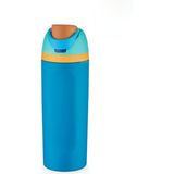 Vagonlife 600ML Yeni Koleksiyon Pipetli/pipetsiz Kullanım 6 Saat Sıcak/soğuk El Askılı Paslanmaz Çelik Termos - Mavi - Turkuaz - 600 ml