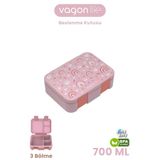 Vagonlife 700 ML Tek Kat Sızdırmaz,Karışmaz Üç Bölmeli Çocuk Beslenme Kutusu -FFB096-700