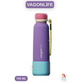 Vagonlife 750 ml Canlı Renkler Bilek Askılı Paslanmaz Çelik Termos - Mor