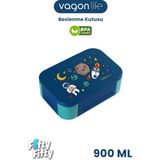Vagonlife 900 ml Tek Kat 3 Bölme Çocuk Beslenme Kutusu -FFB1270 - Mavi