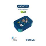 Vagonlife 900 ml Tek Kat 3 Bölme Çocuk Beslenme Kutusu -FFB1270 - Mavi