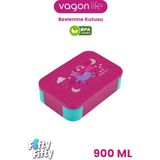Vagonlife 900 ml Tek Kat 3 Bölme Çocuk Beslenme Kutusu -FFB1270 - Pembe