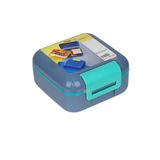 Vagonlife Bento 1000ml Lunchbox Tek Katlı Bölmesiz PP Plastik Küçük Sefer Tası Yemek Kutusu (Mavi)