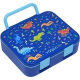 Vagonlife Bento 1000ML Lunchbox Yeni Koleksiyon Tek Katlı 3 Bölmeli Abs Plastik Çocuk Sefer Tası Yemek Kutusu - Lacivert
