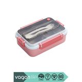 Vagonlife Bento 1000ml Lunchbox Yeni Koleksiyon Tek Katlı 3 Bölmeli Paslanmaz Çelik Sefer Tası Yemek Kutusu