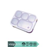 Vagonlife Bento 1000ml Lunchbox Yeni Koleksiyon Tek Katlı 5 Bölmeli Çelik Sefer Tası Yemek Kutusu