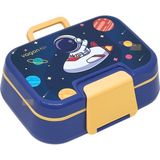 Vagonlife Bento 1030ML Lunchbox Yeni Koleksiyon Tek Katlı 3 Bölmeli Pp Plastik Sefer Tası Yemek Kutusu - Lacivert