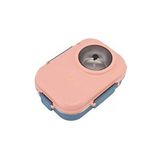 Vagonlife Bento 1100ml Lunchbox Yeni Koleksiyon Tek Katlı Çelik Sefer Tası Kaseli Yemek Kutusu (Açık Pembe)
