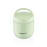 Vagonlife Bento 1200ml Lunchbox 1 Kaseli 4-6 Saat Sıcak/Soğuk Termos Özellikli Çelik Sefer Tası Yemek Kutusu (Yeşil)