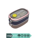 Vagonlife Bento 1300ml Lunchbox Yeni Koleksiyon 2 Katlı 3 Bölmeli Paslanmaz Çelik Sefer Tası Yemek Kutusu