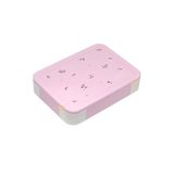 Vagonlife Bento 1330ml Lunchbox Tek Katlı 5 Bölmeli PP Plastik Çocuk Sefer Tası Yemek Kutusu (Pembe)