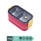 Vagonlife Bento 1400ml Lunchbox Yeni Koleksiyon 2 Katlı 2 Bölmeli Paslanmaz Çelik Sefer Tası Yemek Kutusu