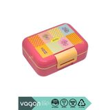 Vagonlife Bento 1600ml Lunchbox Sevimli Kedi Desenli Tek Katlı 2 Bölmeli PP Plastik Sefer Tası Yemek Kutusu
