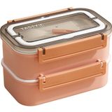 Vagonlife Bento 1600ml Lunchbox Yeni Koleksiyon 2 Katlı 4 Bölmeli Çelik Sefer Tası Yemek Kutusu