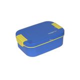 Vagonlife Bento 1750ml Lunchbox Tek Katlı 2 Bölmeli PP Plastik Sefer Tası Yemek Kutusu (Mavi)