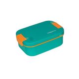 Vagonlife Bento 1750ml Lunchbox Tek Katlı 2 Bölmeli PP Plastik Sefer Tası Yemek Kutusu (Turkuaz)