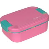 Vagonlife Bento 1750ML Lunchbox Yeni Koleksiyon Tek Katlı 2 Bölmeli Pp Plastik Sefer Tası Yemek Kutusu - Pembe