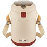 Vagonlife Bento 1800ML Lunchbox 2 Kaseli 4-6 Saat Sıcak/soğuk Termos Özellikli Çelik Sefer Tası - Çok Renkli - 1 Adet