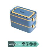 Vagonlife Bento 2000ml Lunchbox Yeni Koleksiyon 2 Katlı 3 Bölmeli Mini Kaseli Çelik Sefer Tası Yemek Kutusu