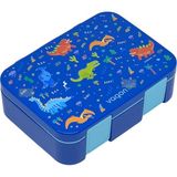 Vagonlife Bento 700ML Lunchbox Yeni Koleksiyon Tek Katlı 3 Bölmeli Abs Plastik Çocuk Sefer Tası Yemek Kutusu - Lacivert