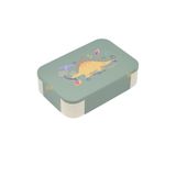 Vagonlife Bento 900ml Lunchbox Tek Katlı 2 Bölmeli PP Plastik Çocuk Sefer Tası Yemek Kutusu (Yeşil)