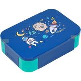 Vagonlife Bento 900ML Lunchbox Yeni Koleksiyon Tek Katlı 2 Bölmeli Pp Plastik Çocuk Sefer Tası Yemek Kutusu - Lacivert