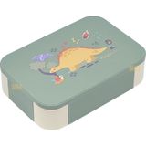 Vagonlife Bento 900ML Lunchbox Yeni Koleksiyon Tek Katlı 2 Bölmeli Pp Plastik Çocuk Sefer Tası Yemek Kutusu - Yeşil