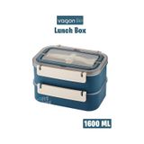 Vagonlife Bento Lunch Box 1600 Ml 2 Kat Sefer Tası Paslanmaz Çelik -fflbox2221 lacivert