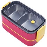 Vagonlife Beslenme Kutusu Iki Katlı - Paslanmaz Çelik - 1400ML Lunch Box - Bordo
