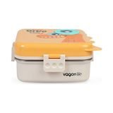 Vagonlife Beslenme Kutusu Lunch Box Paslanmaz Çelik 1120 Ml Bl10082-S (Karışık Renk 1 Adet) - Siyah