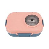 Vagonlife Bl70100 Çelik Hazneli Lunch Box Beslenme Kabı Pembe Pudra